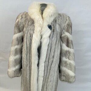 Norwegian fox with white fox tuxedo + insert sleeve, size XL, was 4995/now 1295$